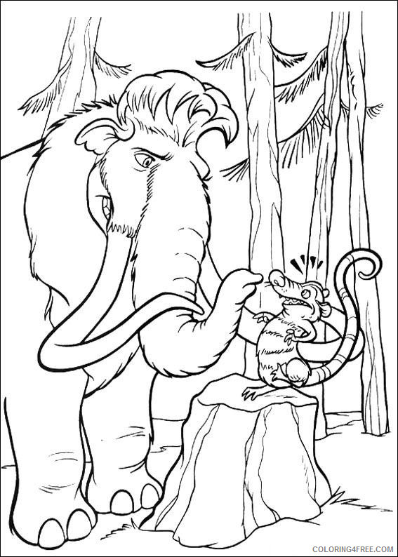 Ice Age 2 The Meltdown Coloring Pages Cartoons ice age 2 6zAMg Printable 2020 3459 Coloring4free