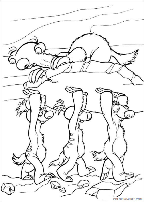 Ice Age 2 The Meltdown Coloring Pages Cartoons ice age 2 6zdiL Printable 2020 3460 Coloring4free