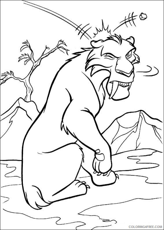 Ice Age 2 The Meltdown Coloring Pages Cartoons ice age 2 9vFdS Printable 2020 3461 Coloring4free