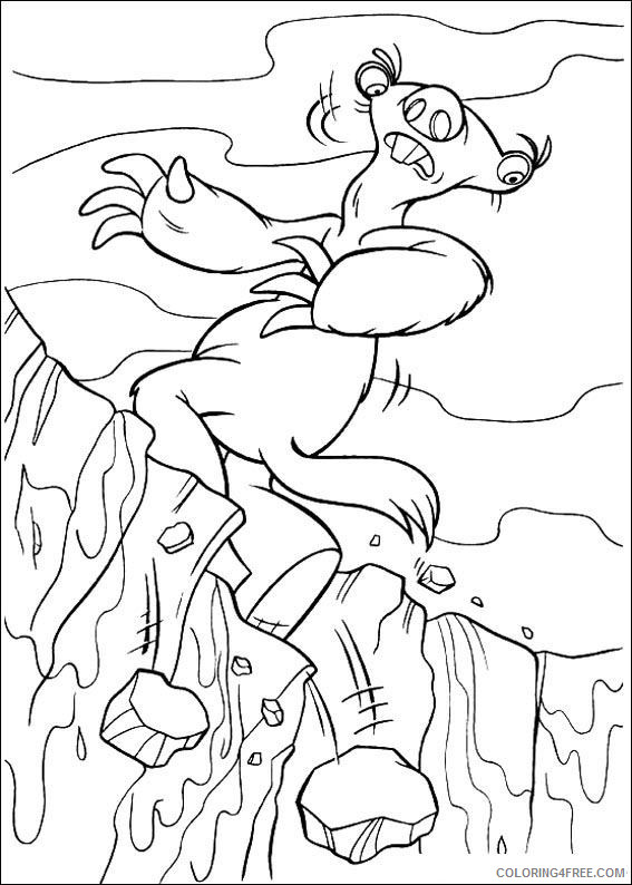 Ice Age 2 The Meltdown Coloring Pages Cartoons ice age 2 H8Okk Printable 2020 3464 Coloring4free