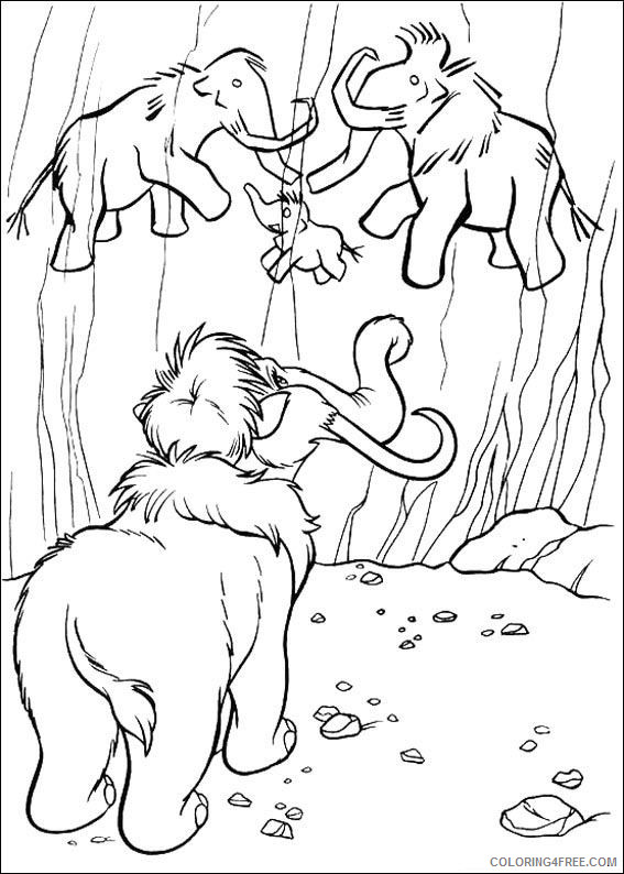 Ice Age 2 The Meltdown Coloring Pages Cartoons ice age 2 XS5C5 Printable 2020 3471 Coloring4free