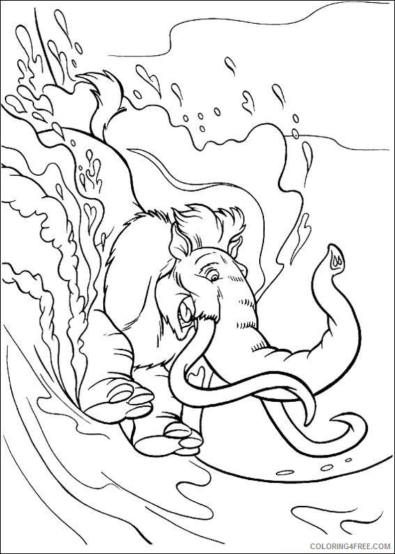 Ice Age 2 The Meltdown Coloring Pages Cartoons ice age 2 zZmNh Printable 2020 3472 Coloring4free