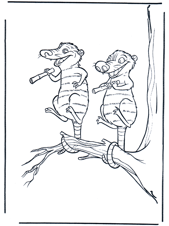 Ice Age Coloring Pages Cartoons Cute Ice Age Printable 2020 3368 Coloring4free
