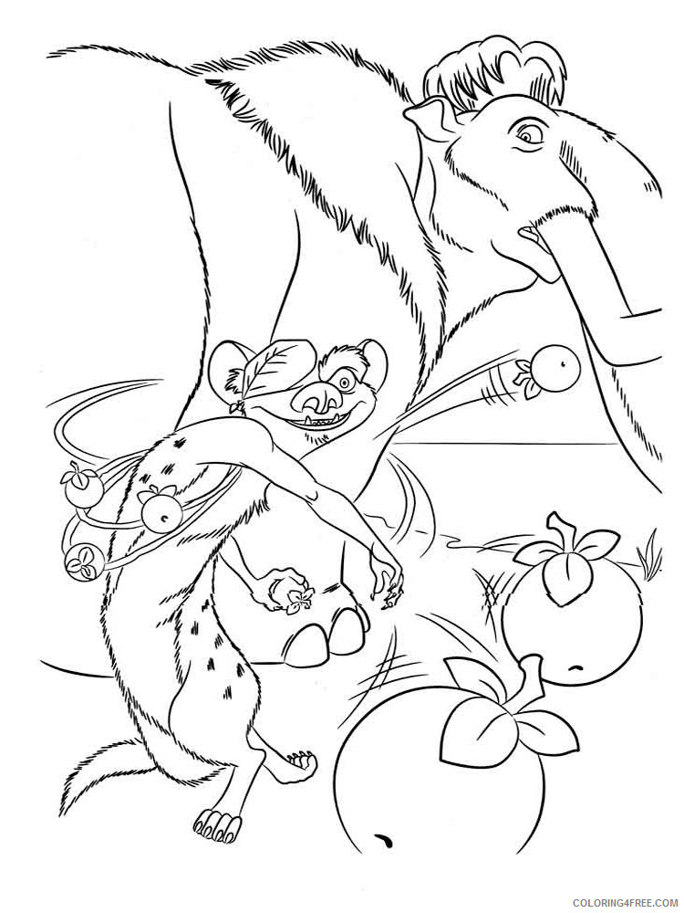 Ice Age Coloring Pages Cartoons Ice Age 1 Printable 2020 3422 Coloring4free Coloring4free Com