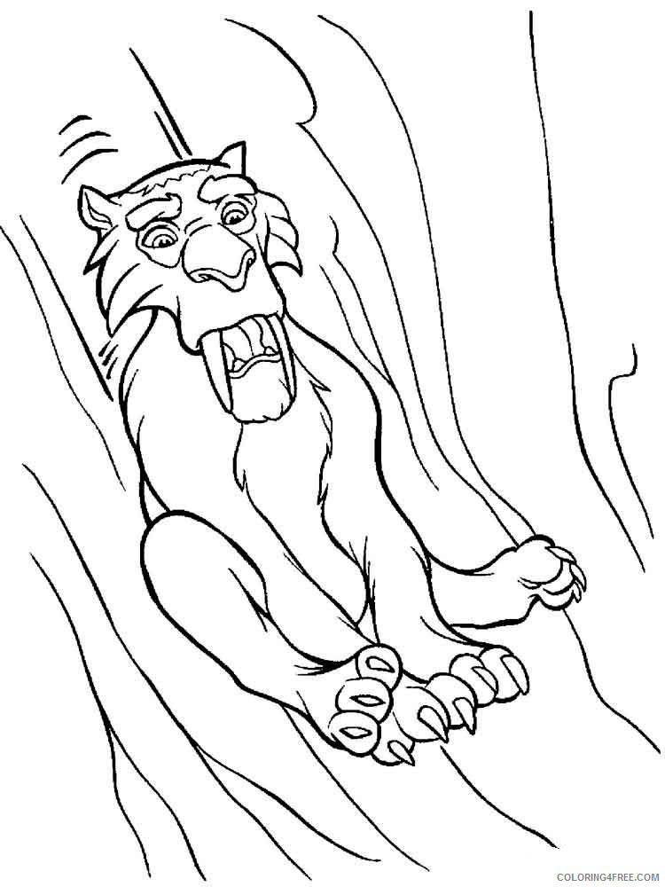 Ice Age Coloring Pages Cartoons Ice Age 14 Printable 2020 3426 Coloring4free