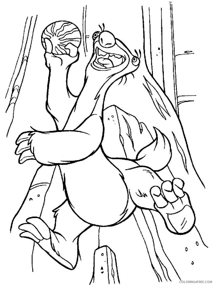 Ice Age Coloring Pages Cartoons Ice Age 16 Printable 2020 3428 Coloring4free