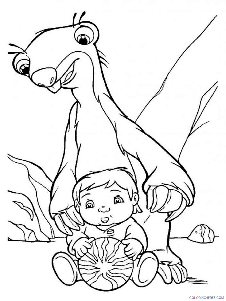 Ice Age Coloring Pages Cartoons Ice Age 3 Printable 2020 3436 Coloring4free