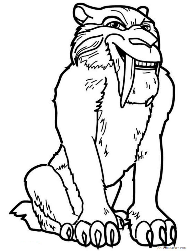 Ice Age Coloring Pages Cartoons Ice Age 5 Printable 2020 3438 Coloring4free