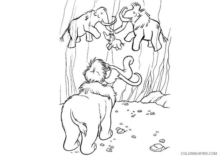 Ice Age Coloring Pages Cartoons Ice Age Peaches Printable 2020 3446 Coloring4free