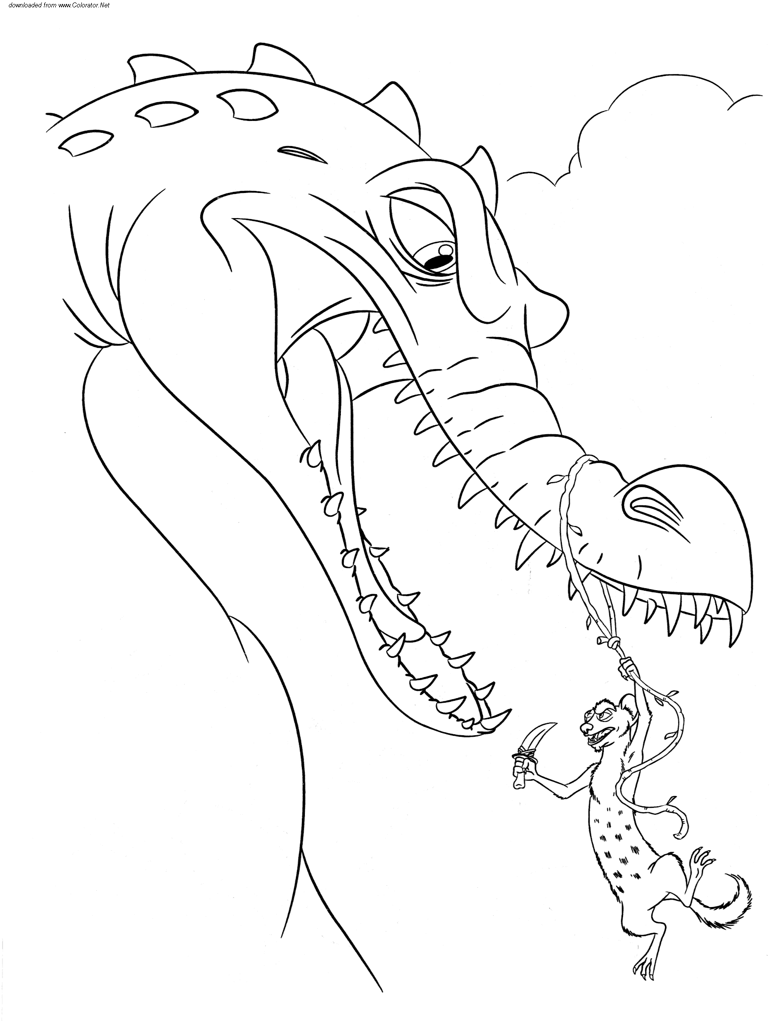 Ice Age Coloring Pages Cartoons Ice Age Printable 2020 3420 Coloring4free