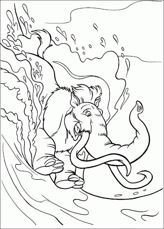 Ice Age Coloring Pages Cartoons ice age 0SchX Printable 2020 3404 Coloring4free