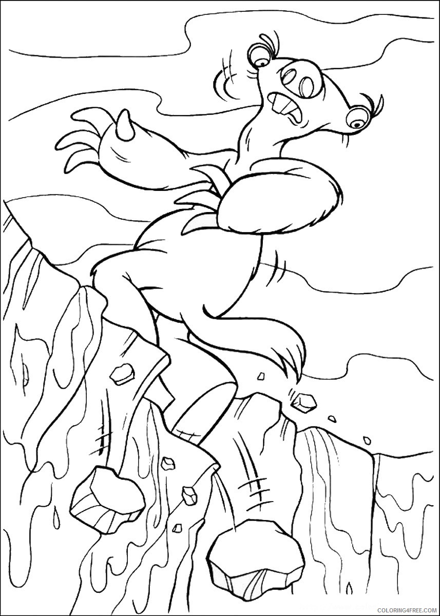 Ice Age Coloring Pages Cartoons ice age 27 Printable 2020 3394 Coloring4free