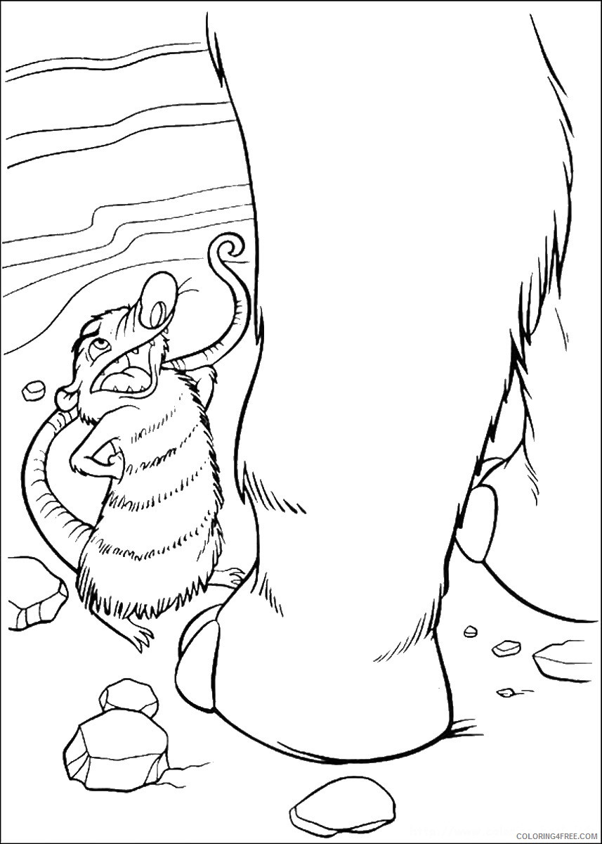 Ice Age Coloring Pages Cartoons ice age 31 Printable 2020 3397 Coloring4free