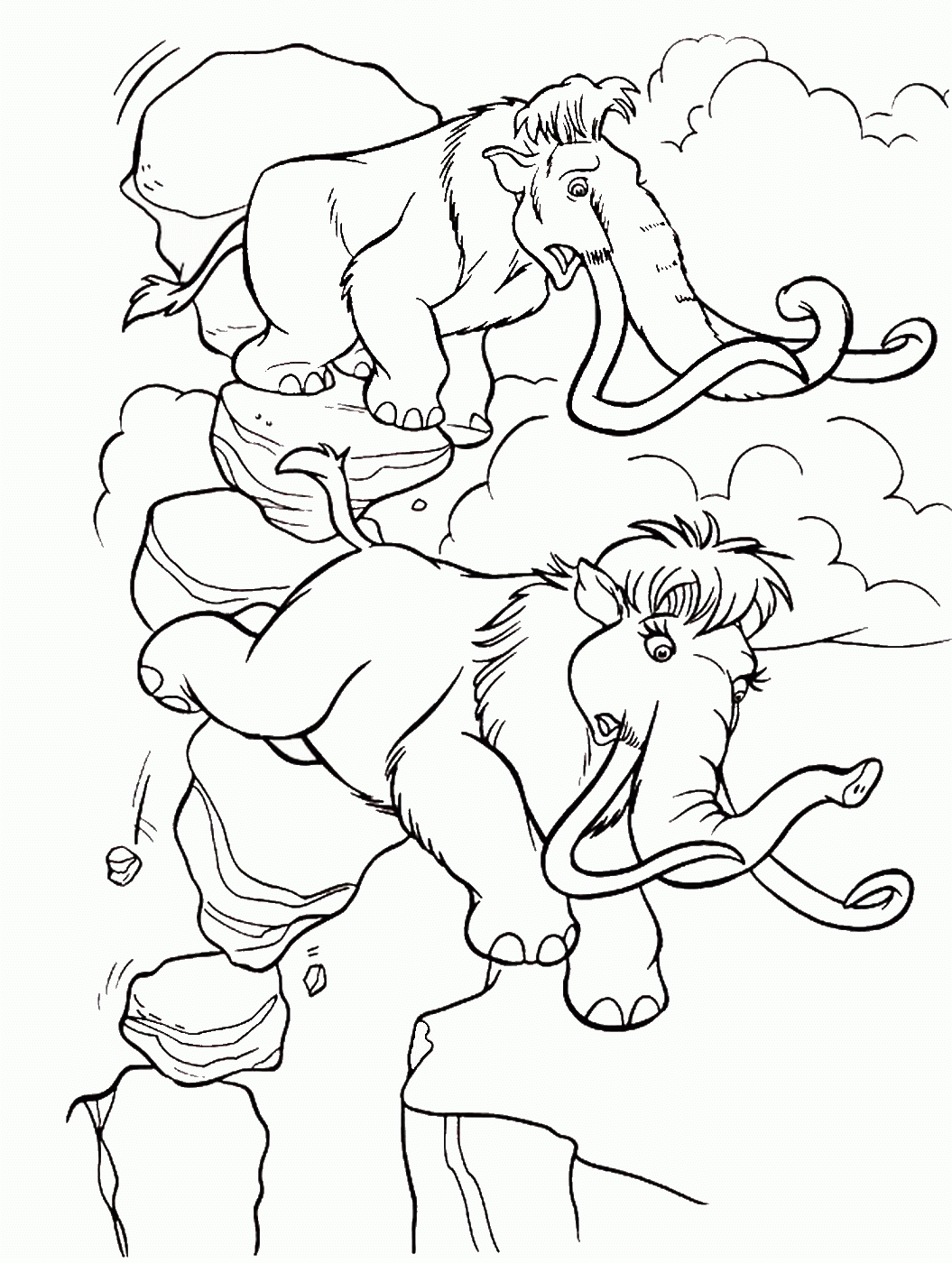 Ice Age Coloring Pages Cartoons ice age 37 Printable 2020 3403 Coloring4free
