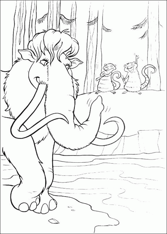Ice Age Coloring Pages Cartoons ice age ZYC9T Printable 2020 3419 Coloring4free