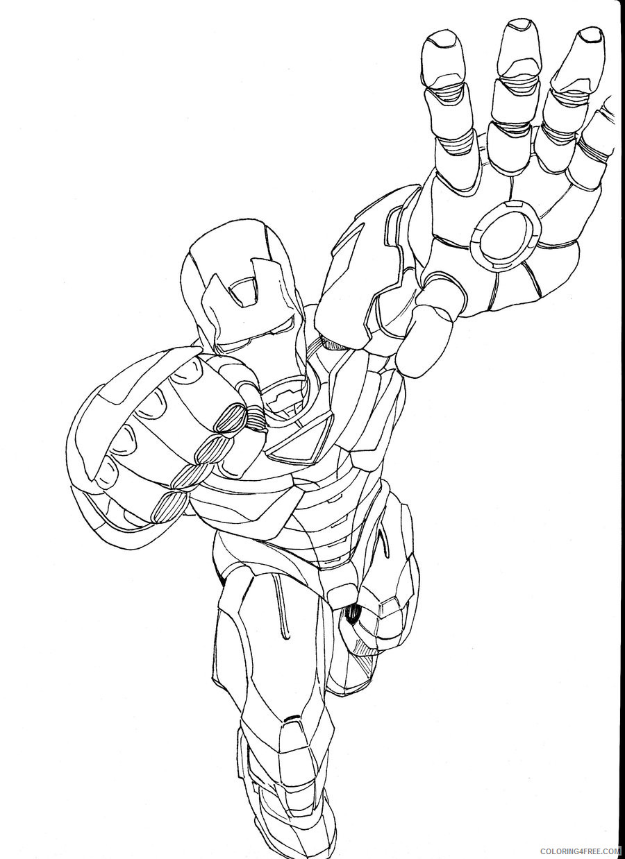 Iron Man Coloring Pages Superheroes Printable 2020 Coloring4free