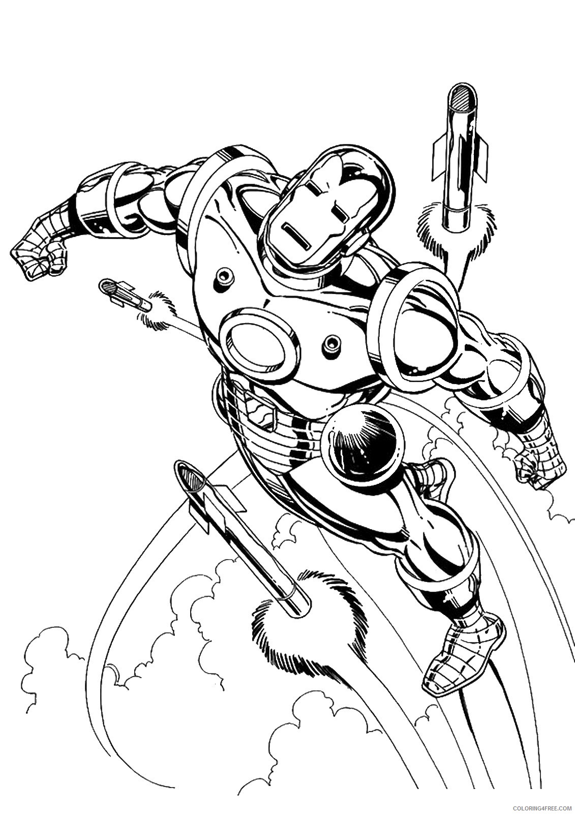 Iron Man Coloring Pages Superheroes Printable 2020 Coloring4free