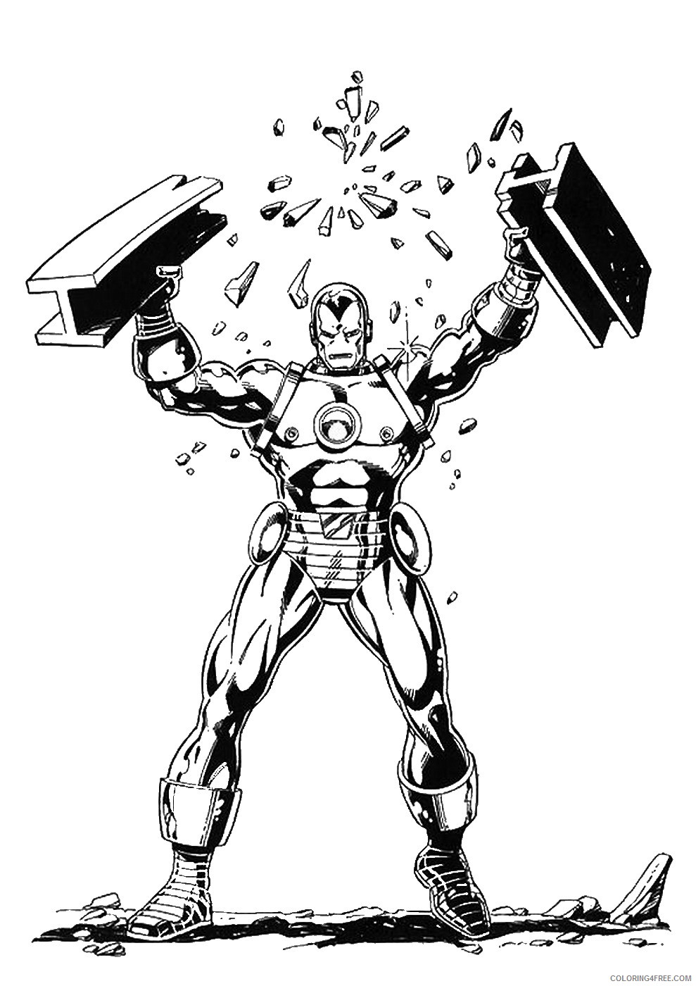 Iron Man Coloring Pages Superheroes Printable 2020 Coloring4free