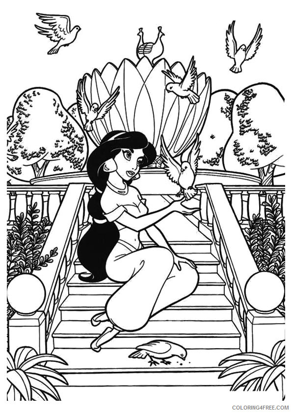 Jasmine Coloring Pages Cartoons 1528336811_the jasmine a4 Printable 2020 3474 Coloring4free