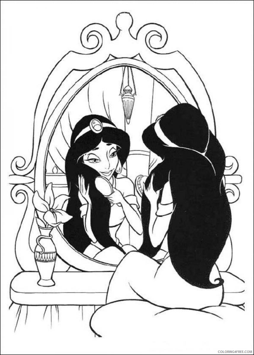 Jasmine Coloring Pages Cartoons Download Princess Jasmine Sheets Printable 2020 3483 Coloring4free