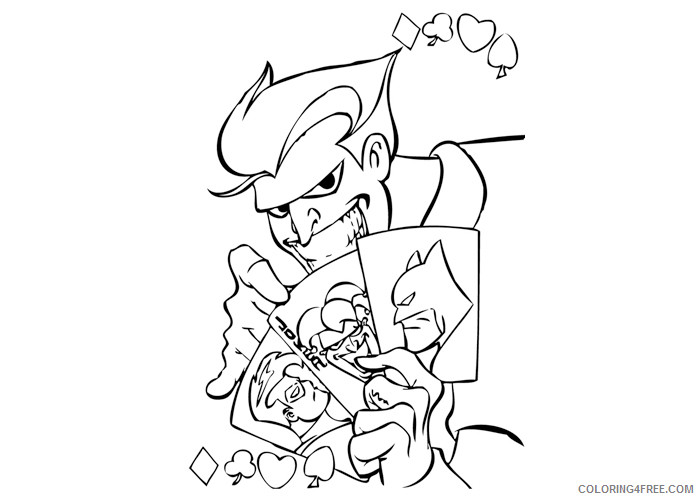 batman and joker coloring pages Coloring4free batman joker coloring pages C...