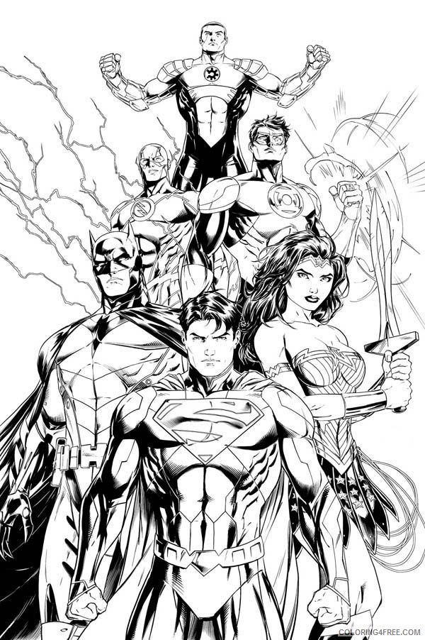 Justice League Coloring Pages Superheroes Printable 2020 Coloring4free