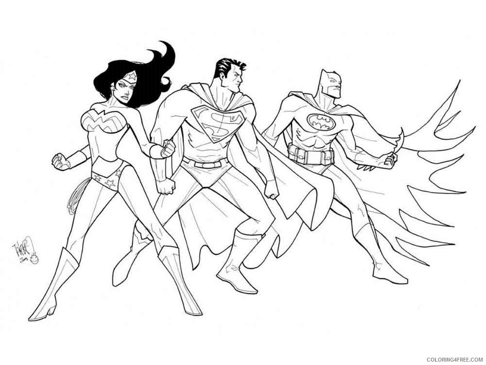 Justice League Coloring Pages Superheroes Printable 2020 Coloring4free