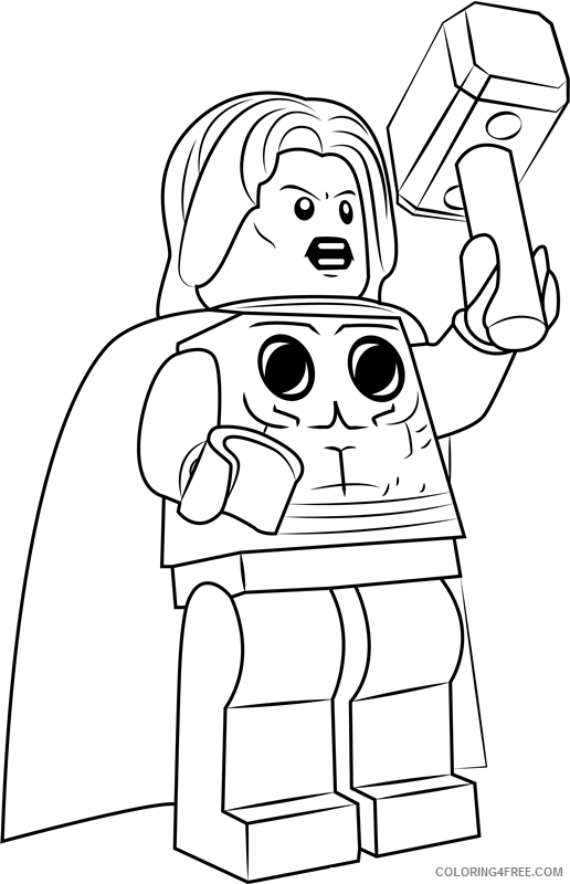 LEGO Coloring Pages Cartoons 1530329794_lego thor1 Printable 2020 3621 Coloring4free