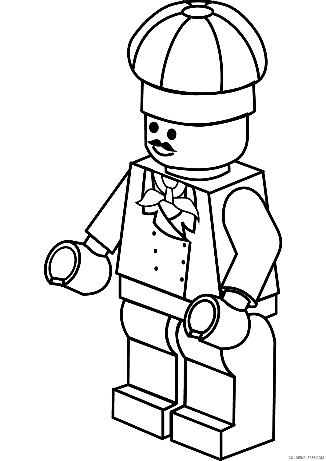 LEGO Coloring Pages Cartoons 1545356079_lego chef Printable 2020 3623 Coloring4free
