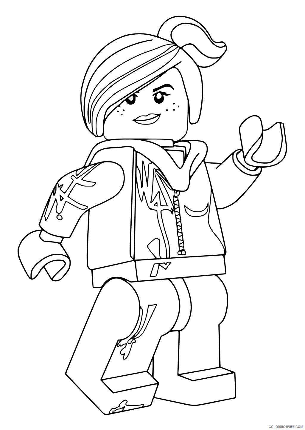 LEGO Coloring Pages Cartoons 1576918361_wyldstyle lego movie Printable 2020 3635 Coloring4free