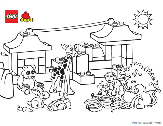 LEGO Coloring Pages Cartoons Animals Lego Printable 2020 3636 Coloring4free