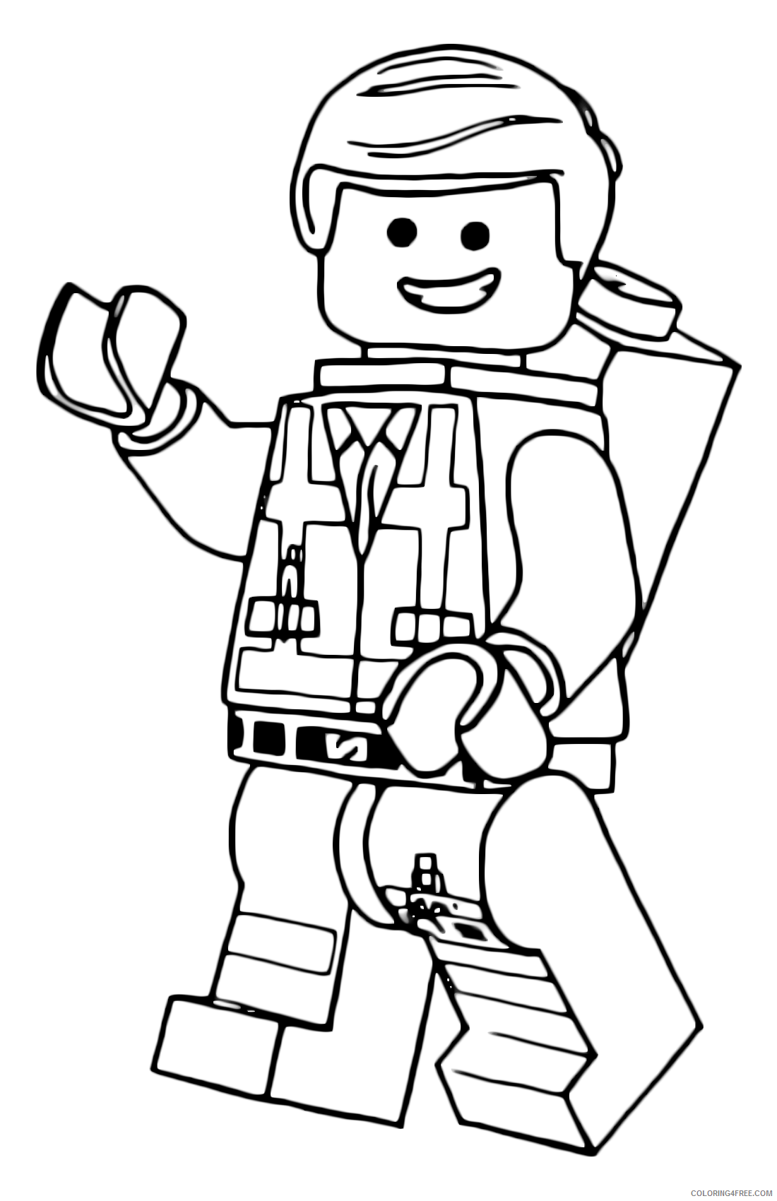 LEGO Coloring Pages Cartoons Emmet Lego Movie Printable 2020 3639 Coloring4free