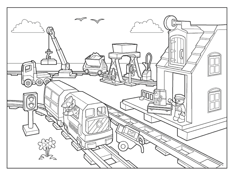 LEGO Coloring Pages Cartoons Lego City Printable 2020 3667 Coloring4free