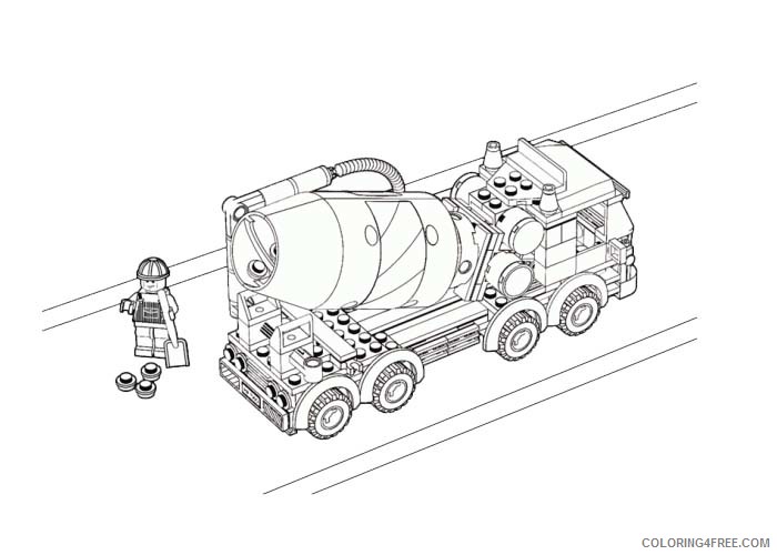 LEGO Coloring Pages Cartoons Lego city Printable 2020 3666 Coloring4free