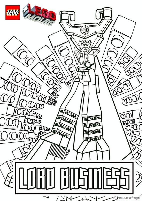 LEGO Coloring Pages Cartoons Lord Business Lego Movie Printable 2020 3702 Coloring4free