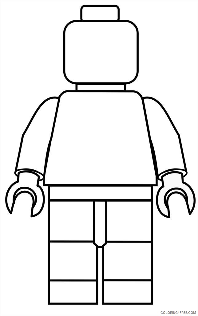 LEGO Coloring Pages Cartoons Man Lego Printable 2020 3703 Coloring4free