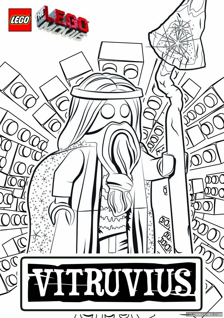 LEGO Coloring Pages Cartoons Vitruvius Lego Movie Printable 2020 3711 Coloring4free