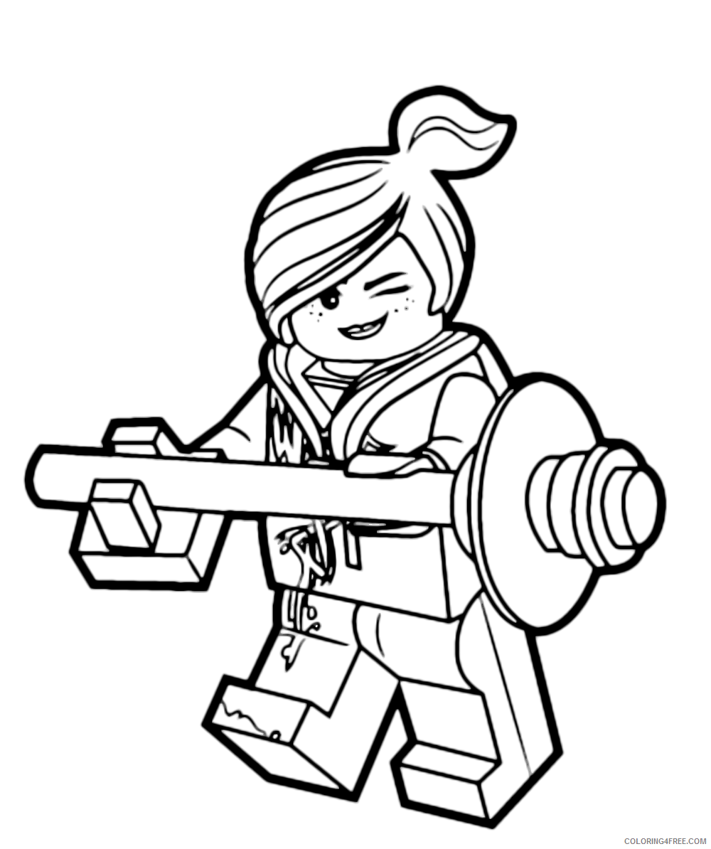 LEGO Coloring Pages Cartoons WyldeStyle Lego Movie Printable 2020 3712 Coloring4free