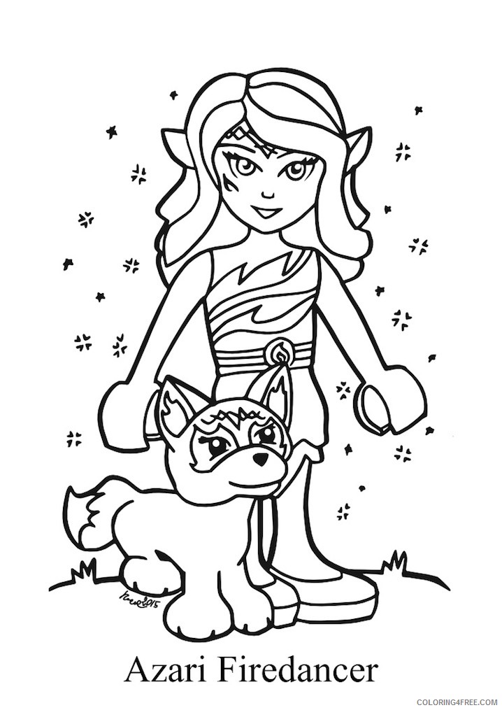 LEGO Elves Coloring Pages Cartoons original lego elves Printable 2020 3725 Coloring4free