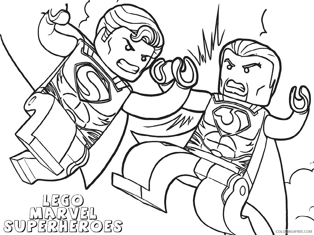 LEGO Marvel Coloring Pages Cartoons lego marvel for boys 13 Printable 2020 3752 Coloring4free