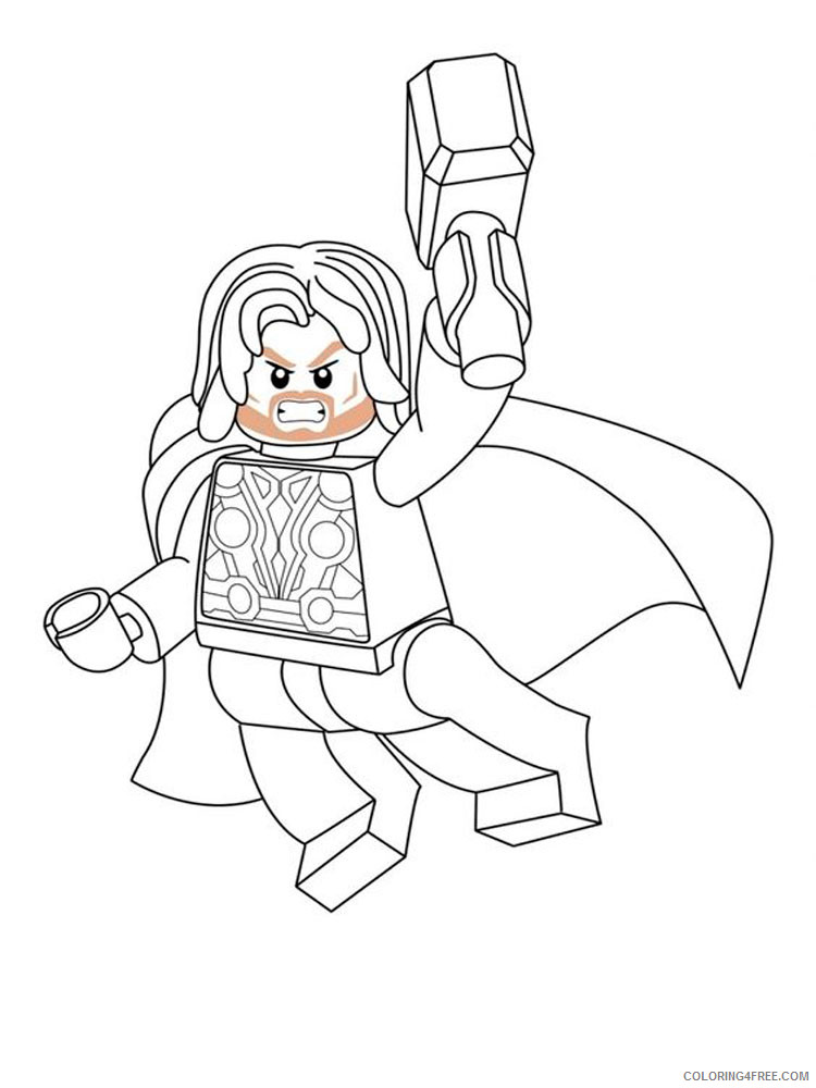 LEGO Marvel Coloring Pages Cartoons lego marvel for boys 4 Printable 2020 3756 Coloring4free