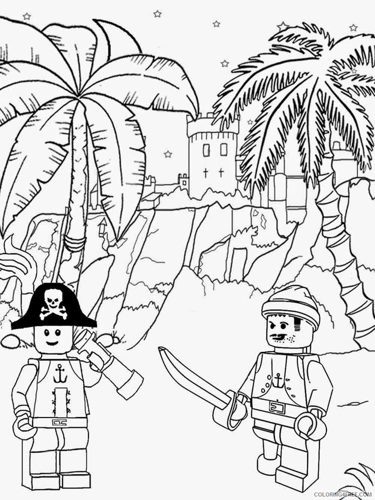 LEGO Pirates Coloring Pages Cartoons lego pirates for boys 12 Printable 2020 3763 Coloring4free