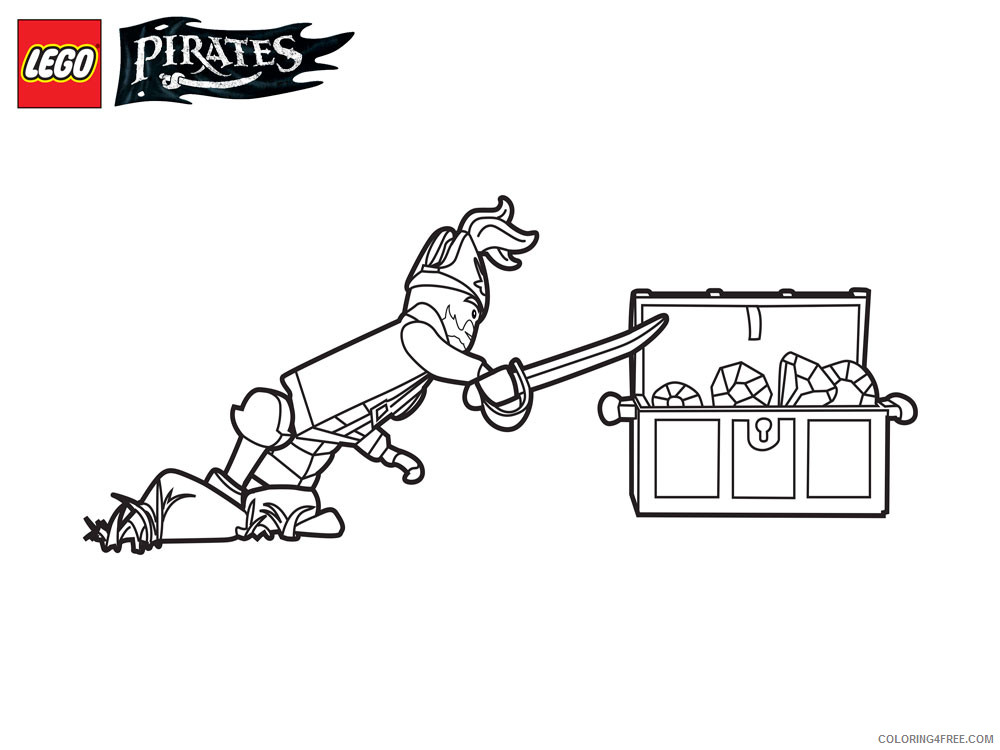 LEGO Pirates Coloring Pages Cartoons lego pirates for boys 15 Printable 2020 3765 Coloring4free