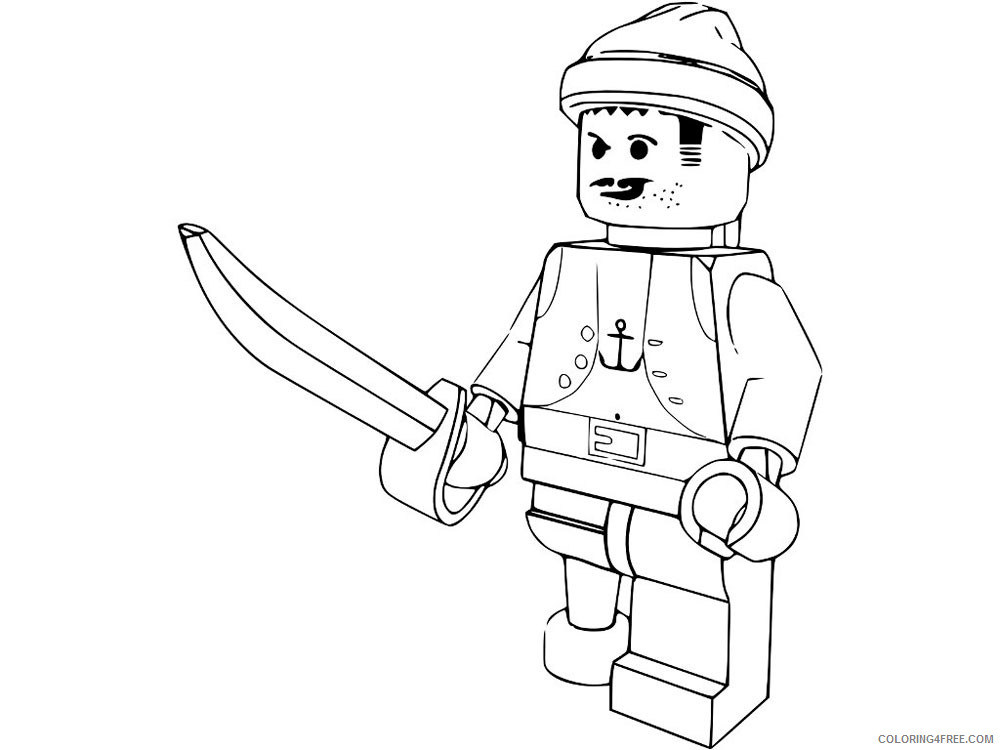 LEGO Pirates Coloring Pages Cartoons lego pirates for boys 3 Printable 2020 3768 Coloring4free