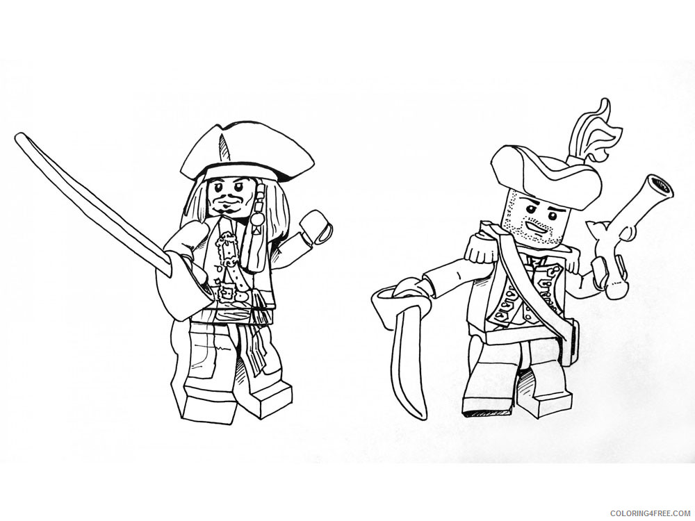 LEGO Pirates Coloring Pages Cartoons lego pirates for boys 6 Printable 2020 3771 Coloring4free