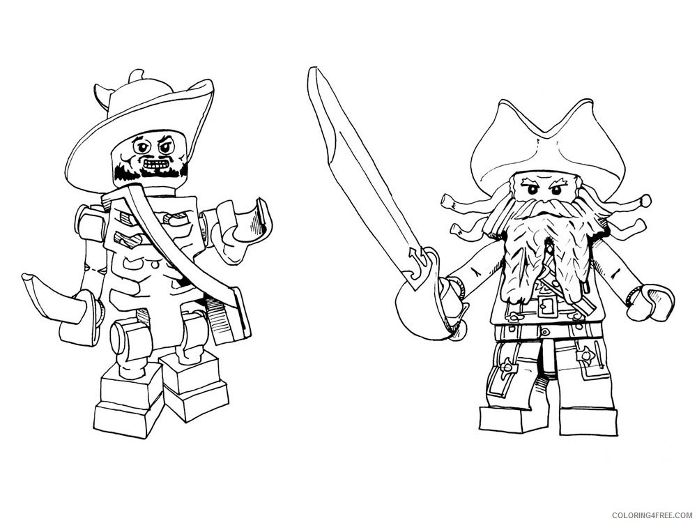 LEGO Pirates Coloring Pages Cartoons lego pirates for boys 7 Printable 2020 3772 Coloring4free