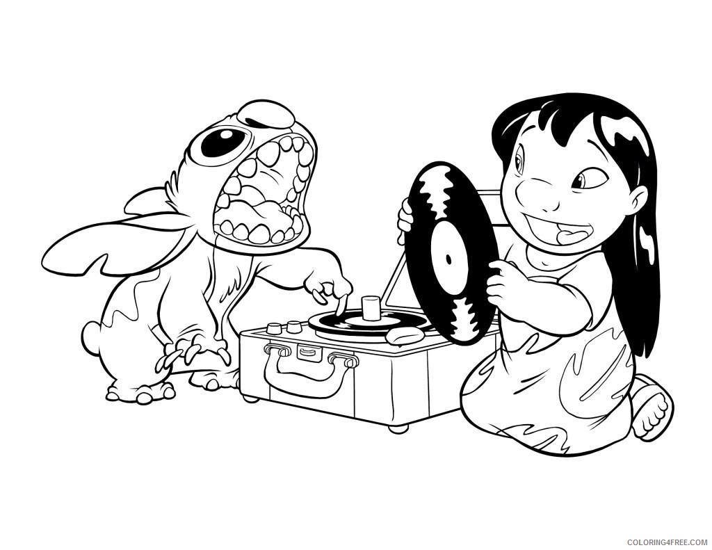 Lilo and Stitch Coloring Pages Cartoons Lilo and Stitch Printable 2020 3815 Coloring4free
