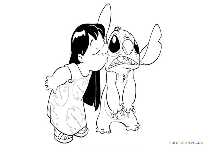 Lilo and Stitch Coloring Pages Cartoons Lilo and Stitch for kids Printable 2020 3836 Coloring4free