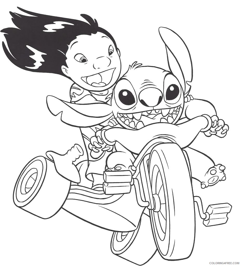 Lilo and Stitch Coloring Pages Cartoons Lilo and Stitch to Print Printable 2020 3839 Coloring4free