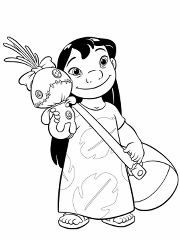 Lilo and Stitch Coloring Pages Cartoons lilo and stitch 18 Printable 2020 3821 Coloring4free
